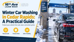 Winter Car Washing in Cedar Rapids